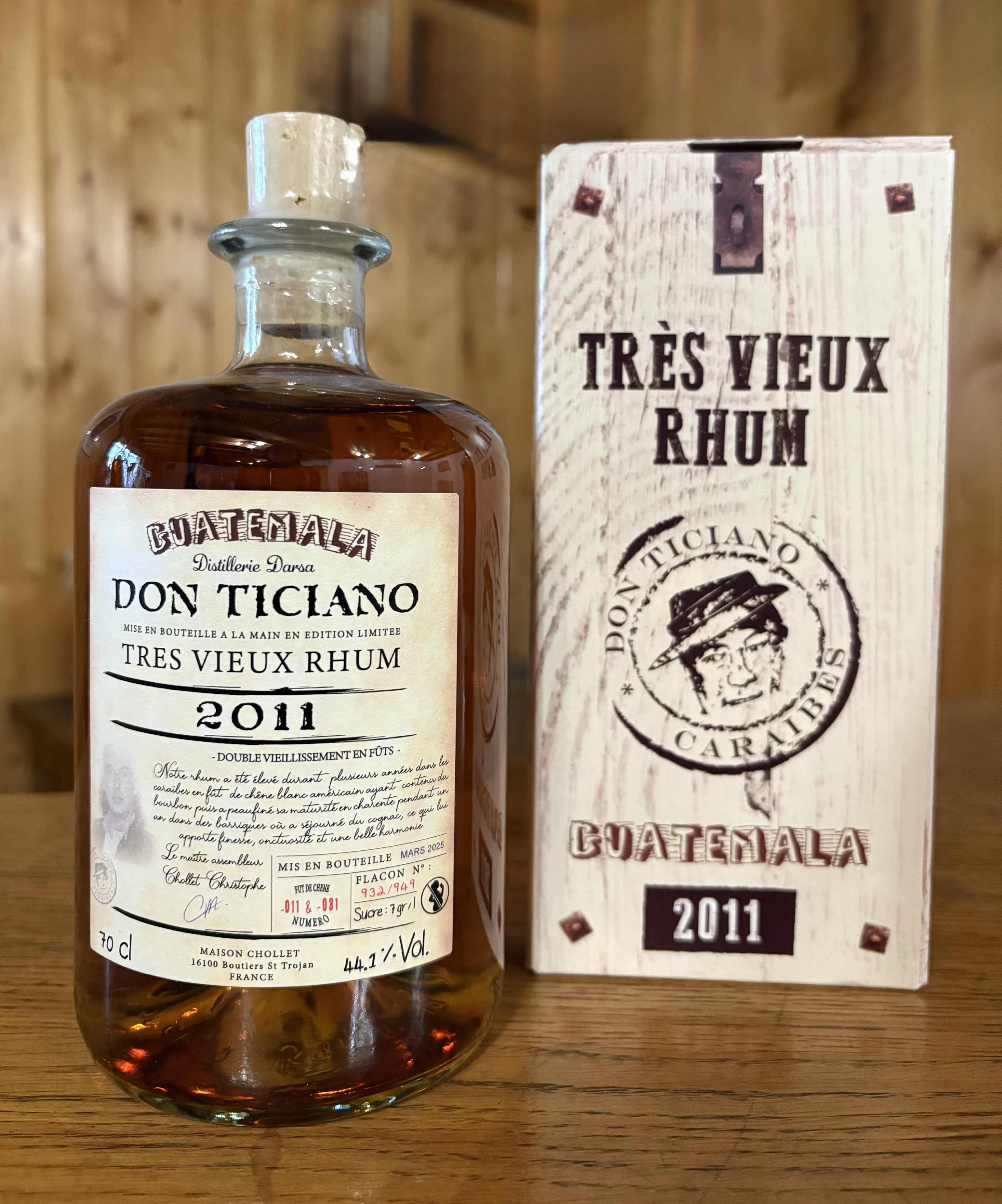 TRES VIEUX RHUM GUATEMALA 2011 DON TICIANO